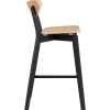 mutoni scandi Barhocker Enrico Rubberwood Natur Schwarz 105 (1 Stuck)> Barhocker & Barstühle
