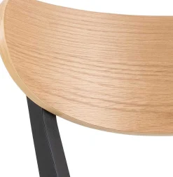 mutoni scandi Barhocker Enrico Rubberwood Natur Schwarz 105 (1 Stuck)><noscript><img width=