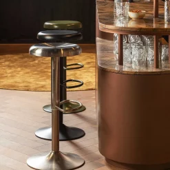 mutoni living Barhocker Isaac Metall Warrmgrun> Barhocker & Barstühle