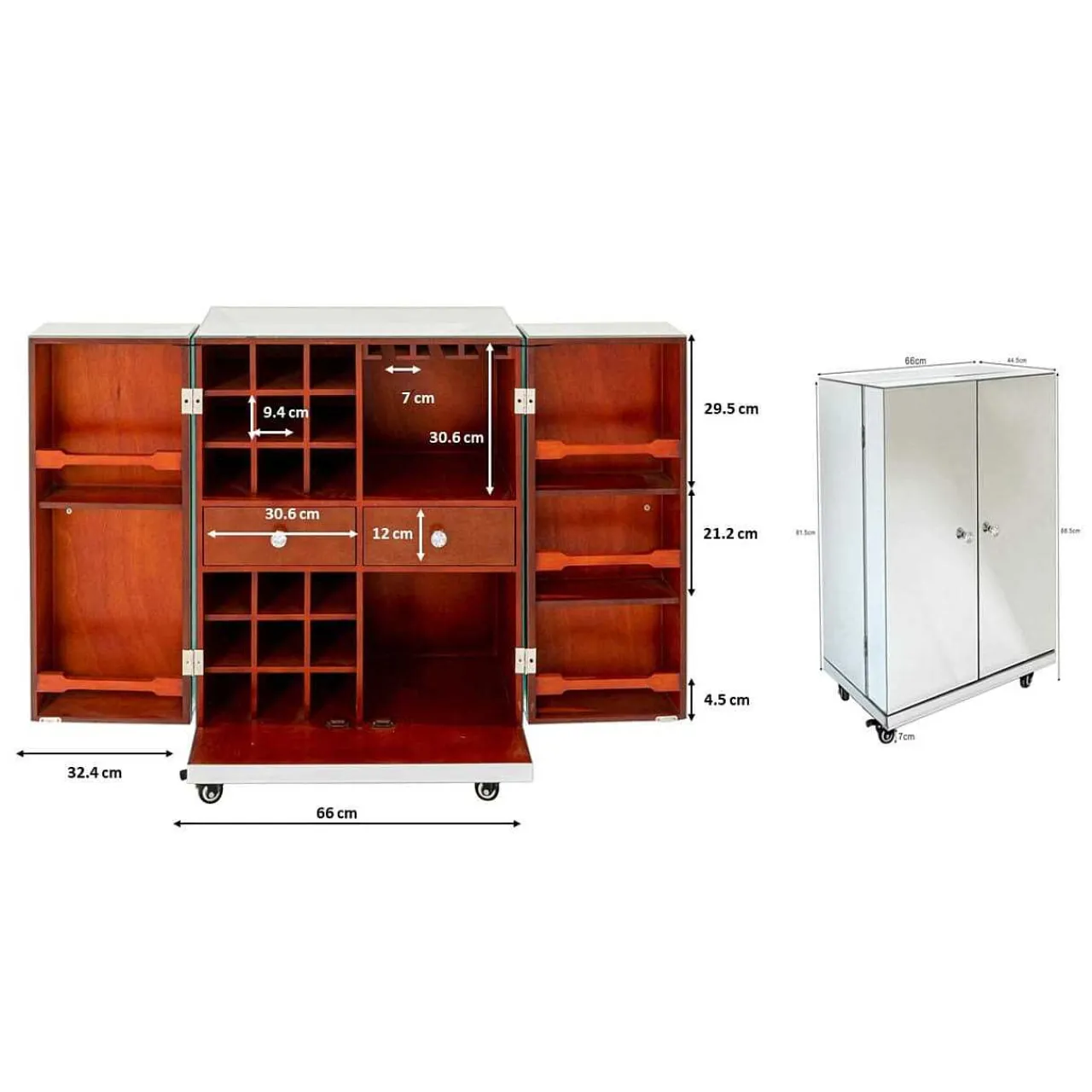 KARE Design Barschrank Luxury Medium 66X88> Barschränke & Bartheken