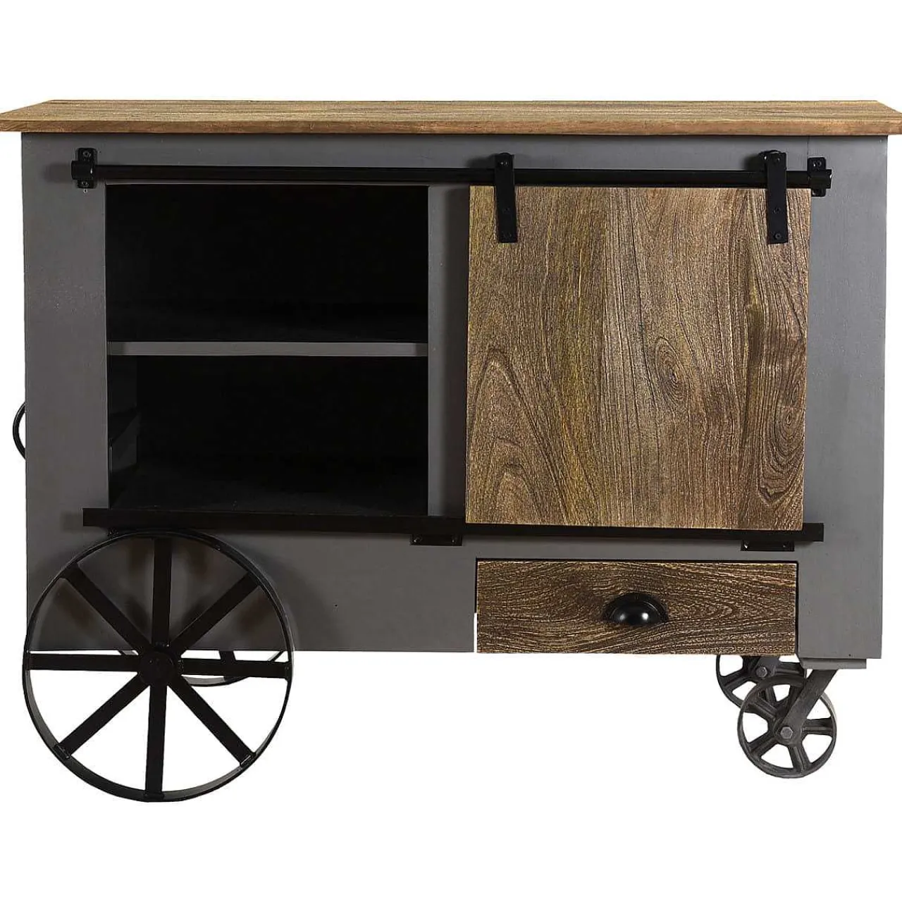 mutoni pleasure Barschrank Mit Rollen Ranchi Mango Braun Grau> Barschränke & Bartheken