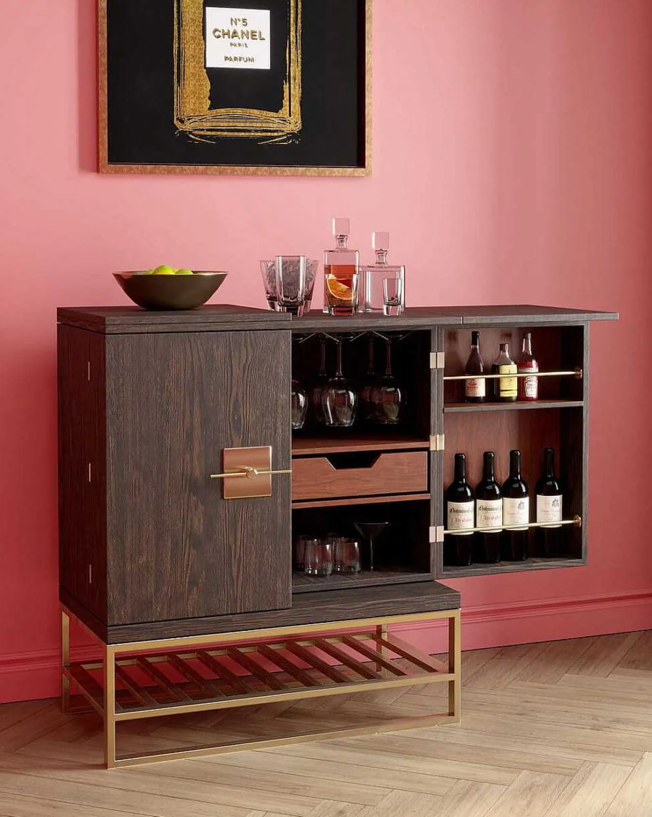 KARE Design Barschrank Osaka 107X92> Barschränke & Bartheken