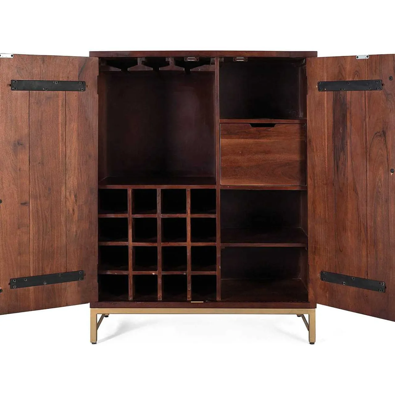 mutoni inspiration Barschrank Rera Mangoholz Braun 91X119> Barschränke & Bartheken
