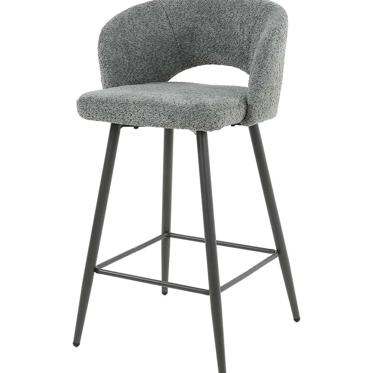 mutoni industrial Barstuhl Boucle Salon Grau> Barhocker & Barstühle
