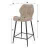 mutoni industrial Barstuhl Boucle Sand> Barhocker & Barstühle
