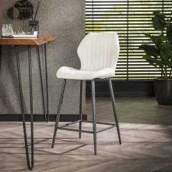 mutoni industrial Barstuhl Boucle Weiss> Barhocker & Barstühle