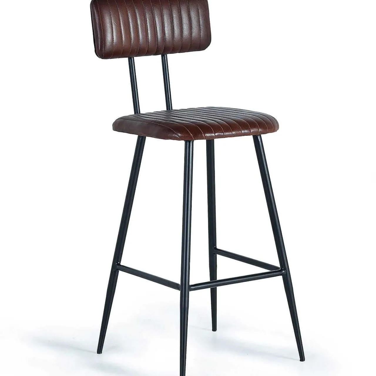 mutoni inspiration Barstuhl Leder Dunkelbraun 107 (2Er-Set)> Barhocker & Barstühle