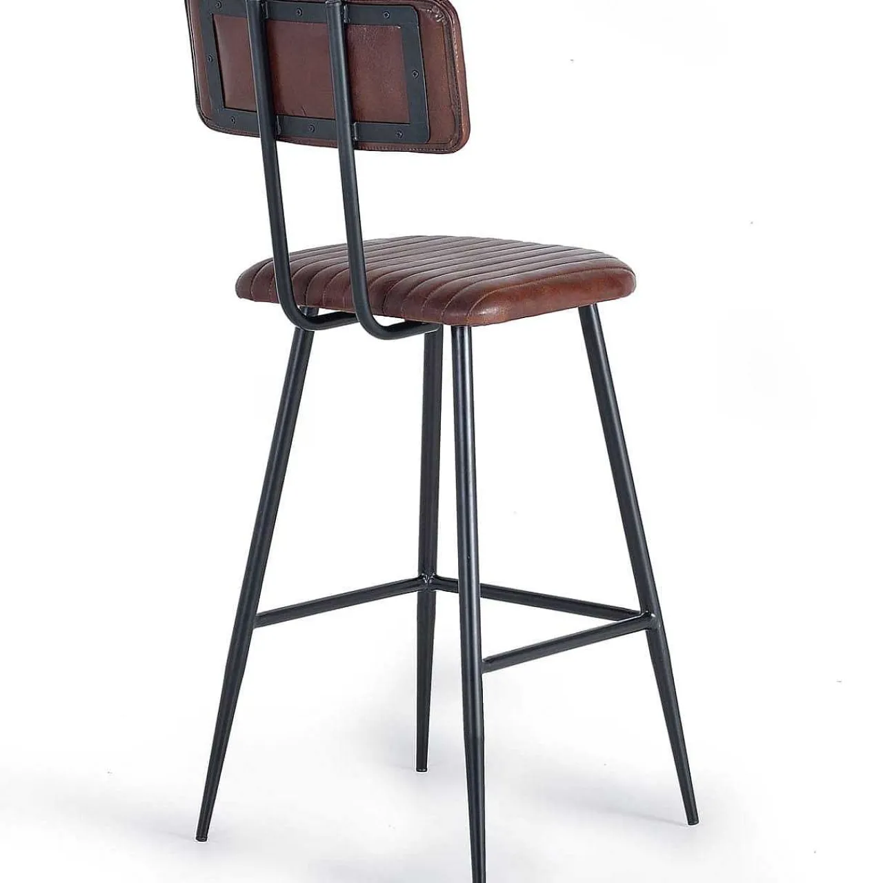 mutoni inspiration Barstuhl Leder Dunkelbraun 107 (2Er-Set)> Barhocker & Barstühle