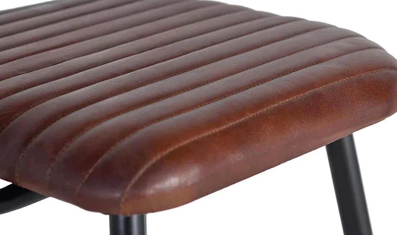 mutoni inspiration Barstuhl Leder Dunkelbraun 107 (2Er-Set)> Barhocker & Barstühle