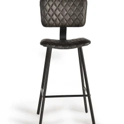 mutoni inspiration Barstuhl Leder Dunkelgrau 112 (2Er-Set)> Barhocker & Barstühle