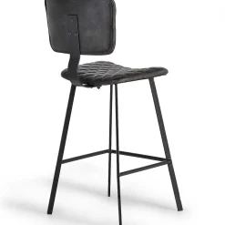 mutoni inspiration Barstuhl Leder Dunkelgrau 112 (2Er-Set)> Barhocker & Barstühle