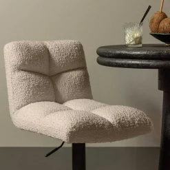 mutoni living Barstuhl Vinny Drehbar Boucle Sand> Barhocker & Barstühle