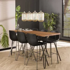 mutoni industrial Bartisch Edge 180 Akazie Massiv Natur> Bartische