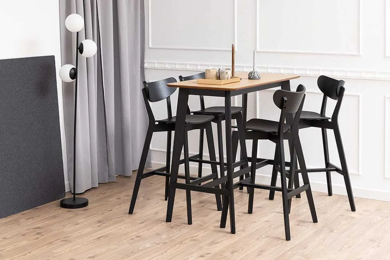 mutoni scandi Bartisch Enrico Natur Schwarz 120X60> Bartische