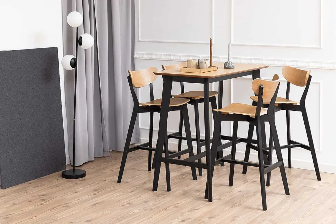 mutoni scandi Bartisch Enrico Natur Schwarz 120X60> Bartische