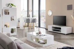 mutoni casual Bartisch Snubnit Weiss Chrom 130><noscript><img width=