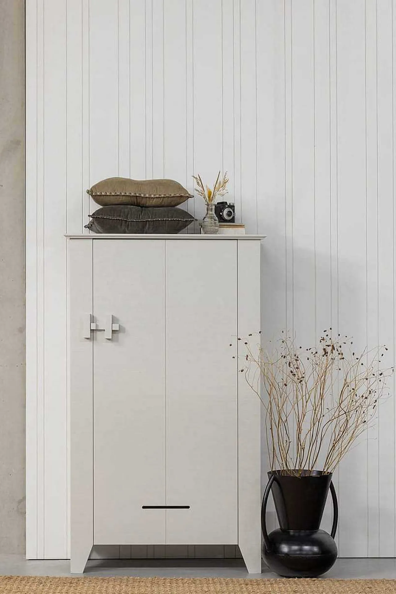 mutoni living Bauernschrank Gijs Kiefer Nebelweiss 85X142> Highboards