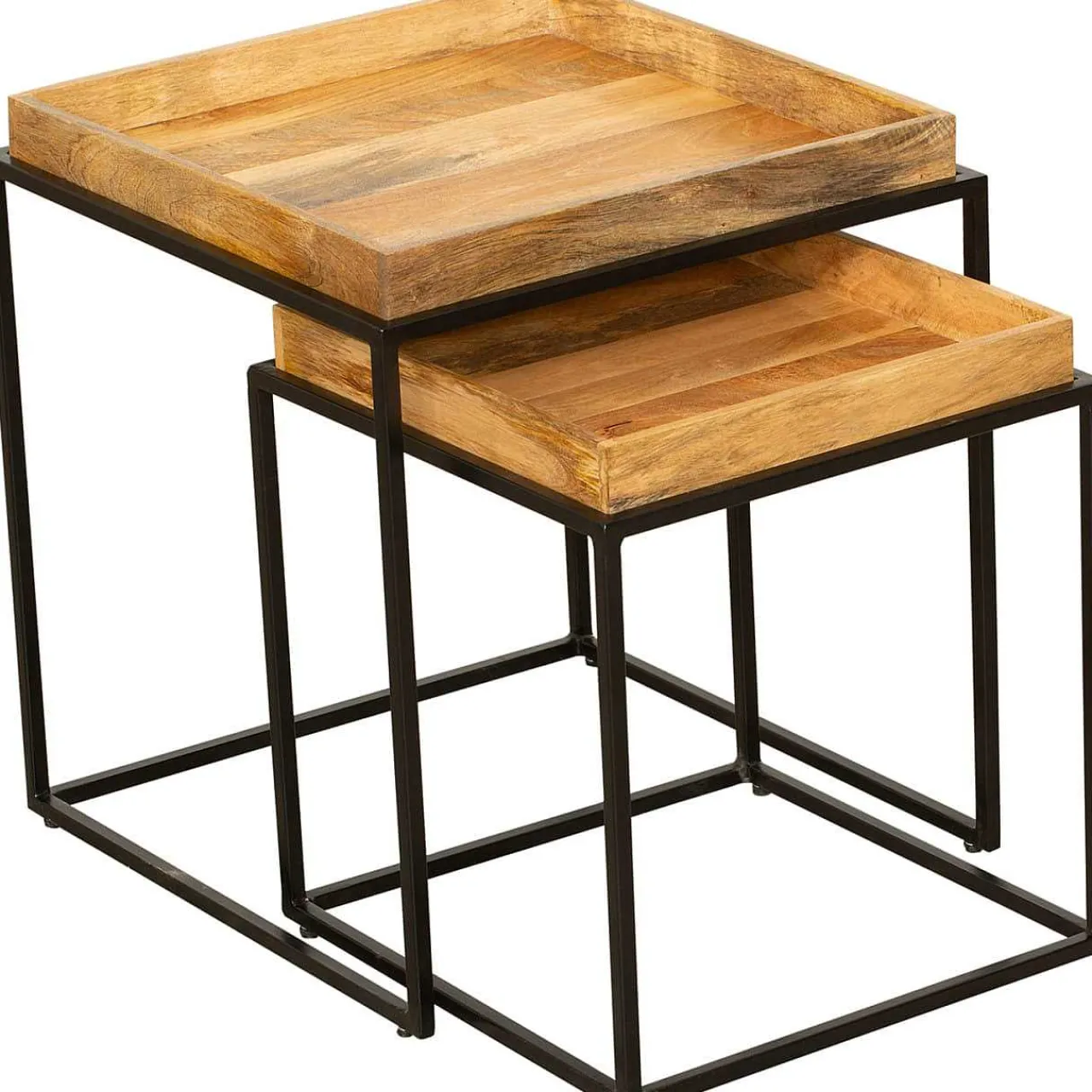 mutoni pleasure Beistelltisch Bangalore Mango Natur 55 (2-Er Set)> Beistelltische