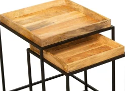 mutoni pleasure Beistelltisch Bangalore Mango Natur 55 (2-Er Set)><noscript><img width=
