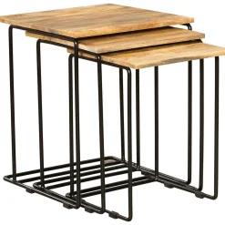 mutoni pleasure Beistelltisch Chennai Mango Natur 45 (3-Er Set)><noscript><img width=