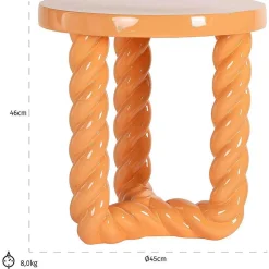 Richmond Interiors Beistelltisch Rosly Orange><noscript><img width=