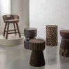 mutoni living Beistelltisch Tuve Schwarzbraun> Beistelltische