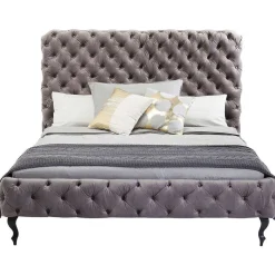 KARE Design Bett Desire Hoch Silbergrau 160X200 Cm> Betten