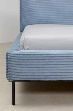 KARE Design Bett East Side Cord Blau 160X200> Betten