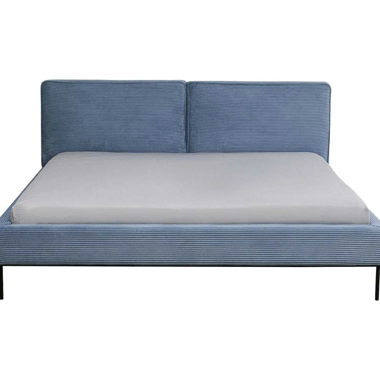 KARE Design Bett East Side Cord Blau 160X200> Betten
