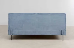 KARE Design Bett East Side Cord Blau 160X200><noscript><img width=