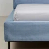 KARE Design Bett East Side Cord Blau 180X200> Betten