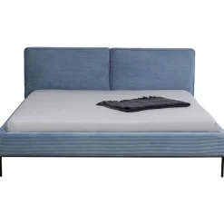 KARE Design Bett East Side Cord Blau 180X200><noscript><img width=