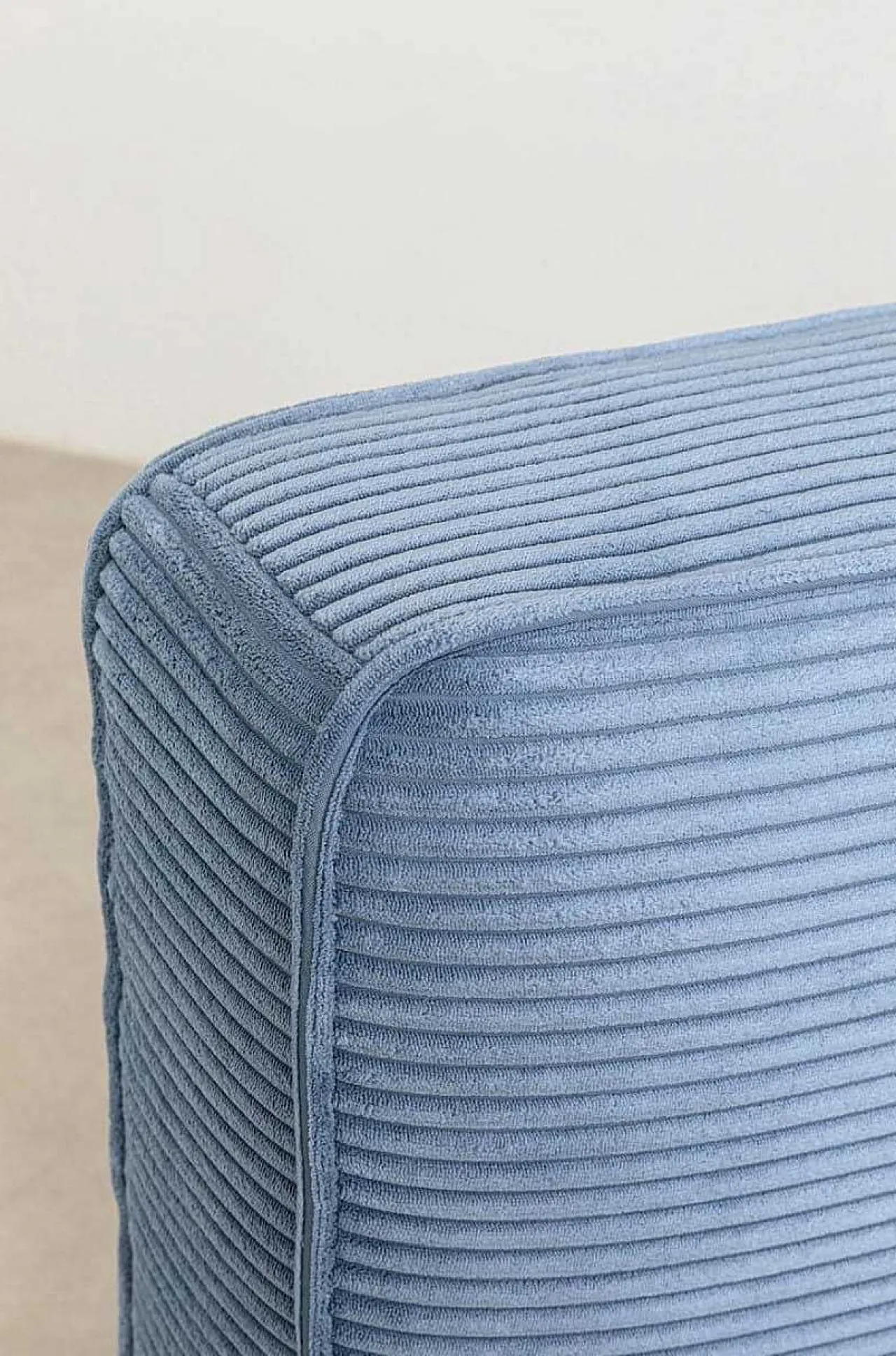 KARE Design Bett East Side Cord Blau 180X200> Betten