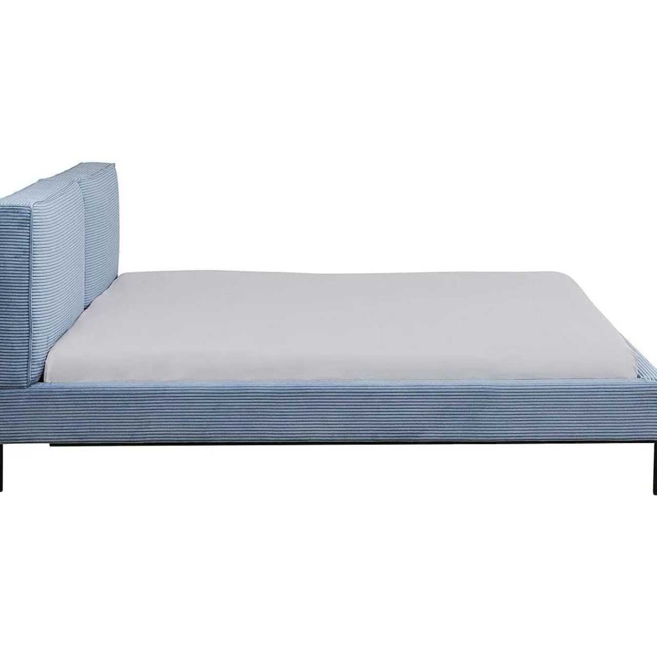 KARE Design Bett East Side Cord Blau 180X200> Betten
