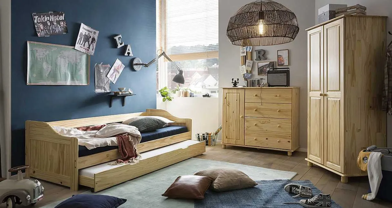 mutoni sweet home Bett Krefta Kiefernholz Natur 208> Betten