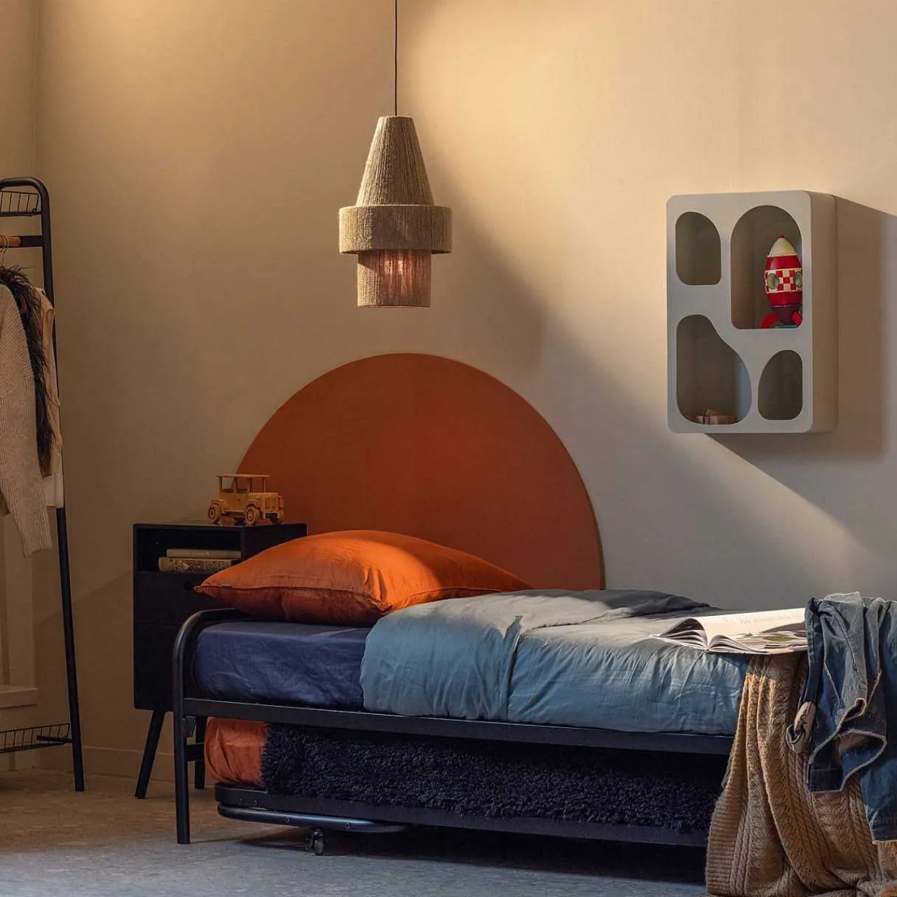 mutoni living Bett Lulu Schwarz 90X200> Betten