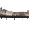 mutoni living Bett Mees Metall Schwarz 120X200> Betten
