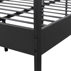 mutoni living Bett Mees Metall Schwarz 120X200><noscript><img width=