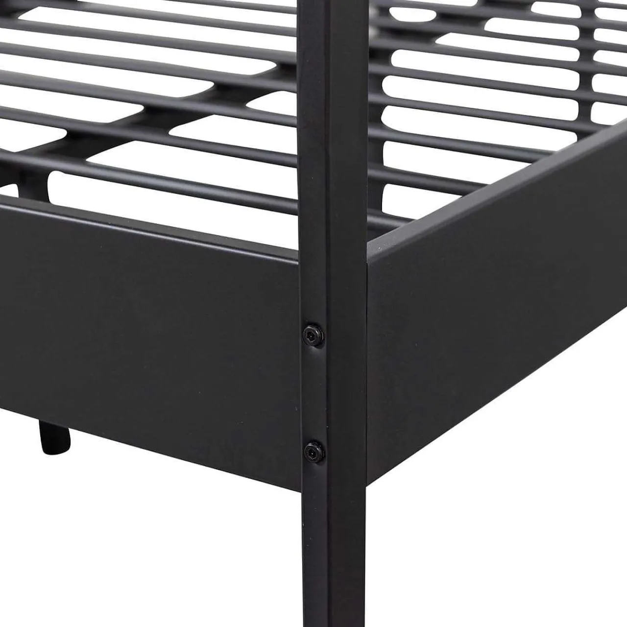 mutoni living Bett Mees Metall Schwarz 120X200> Betten
