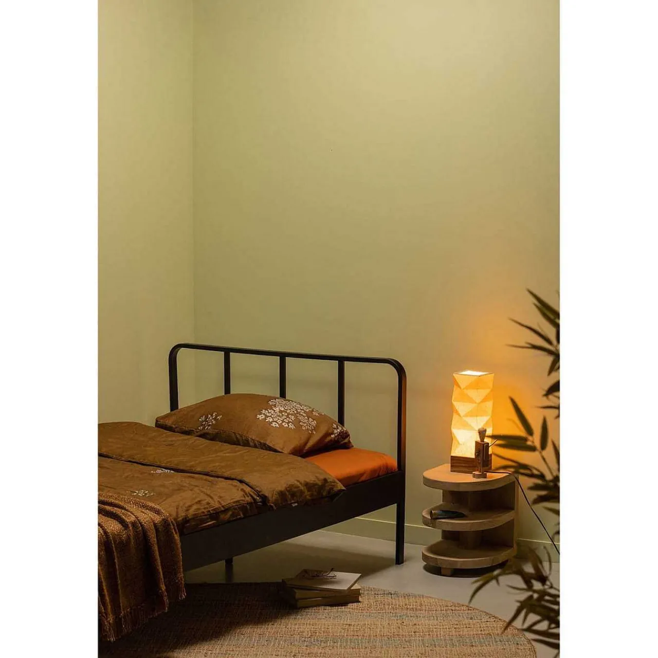 mutoni living Bett Mees Metall Schwarz 120X200> Betten