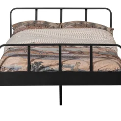 mutoni living Bett Mees Metall Schwarz 120X200><noscript><img width=