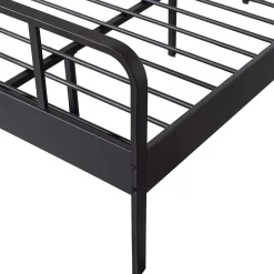 mutoni living Bett Mees Metall Schwarz 120X200><noscript><img width=