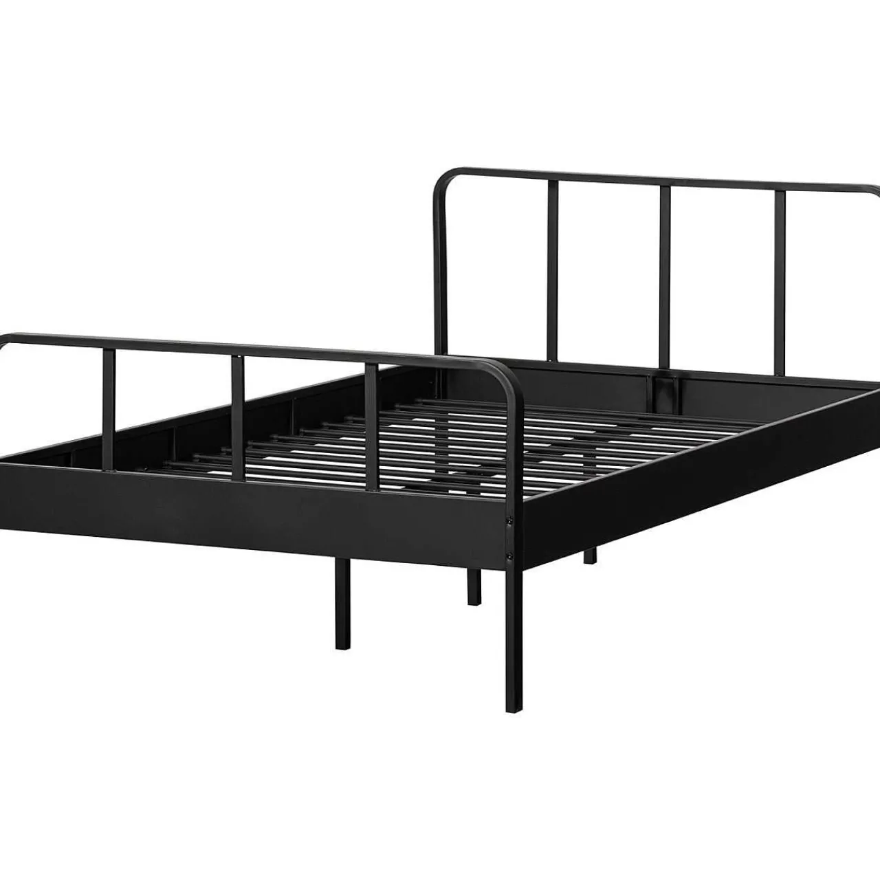 mutoni living Bett Mees Metall Schwarz 120X200> Betten