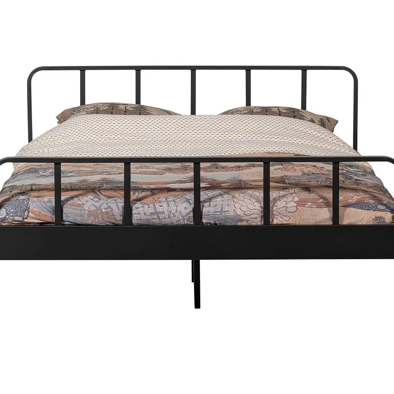 mutoni living Bett Mees Metall Schwarz 160X200> Betten