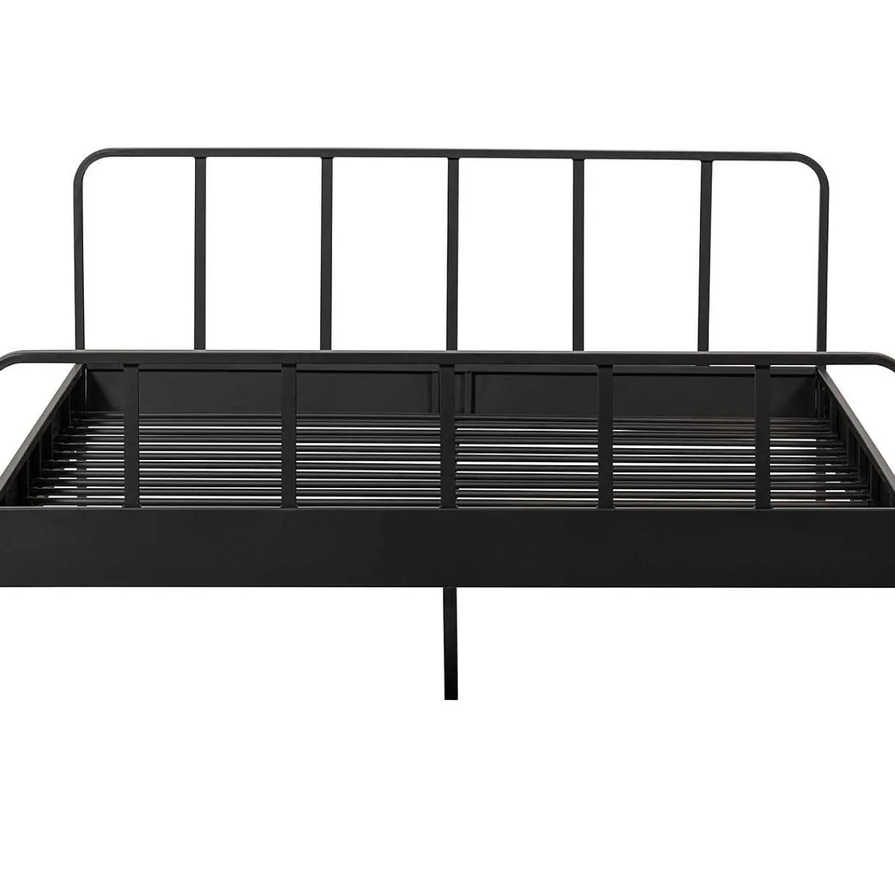 mutoni living Bett Mees Metall Schwarz 160X200> Betten