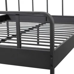 mutoni living Bett Mees Metall Schwarz 160X200><noscript><img width=