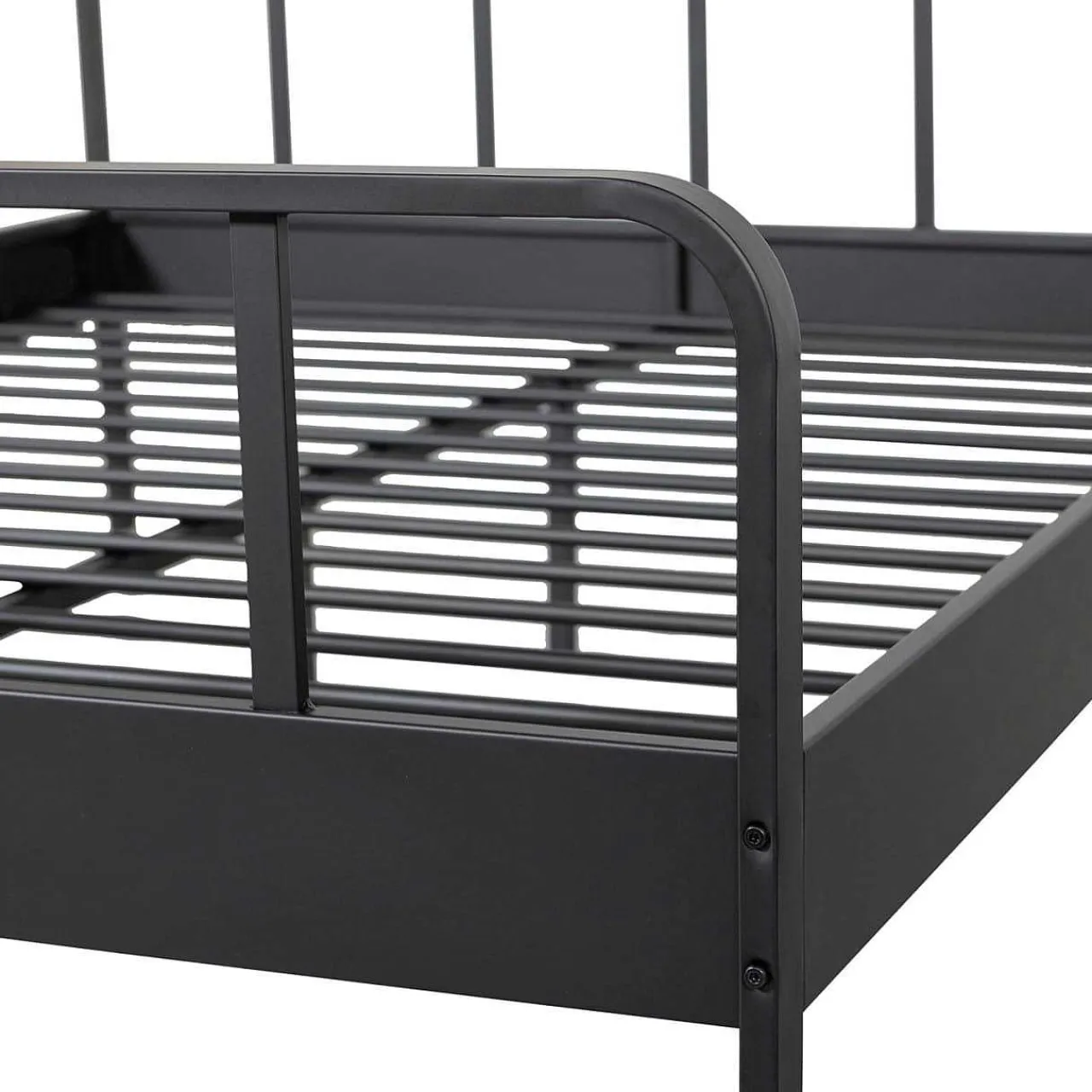 mutoni living Bett Mees Metall Schwarz 160X200> Betten
