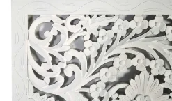 mutoni inspiration Bett-Kopfteil Mangoholz Antikweiss 166> Betten