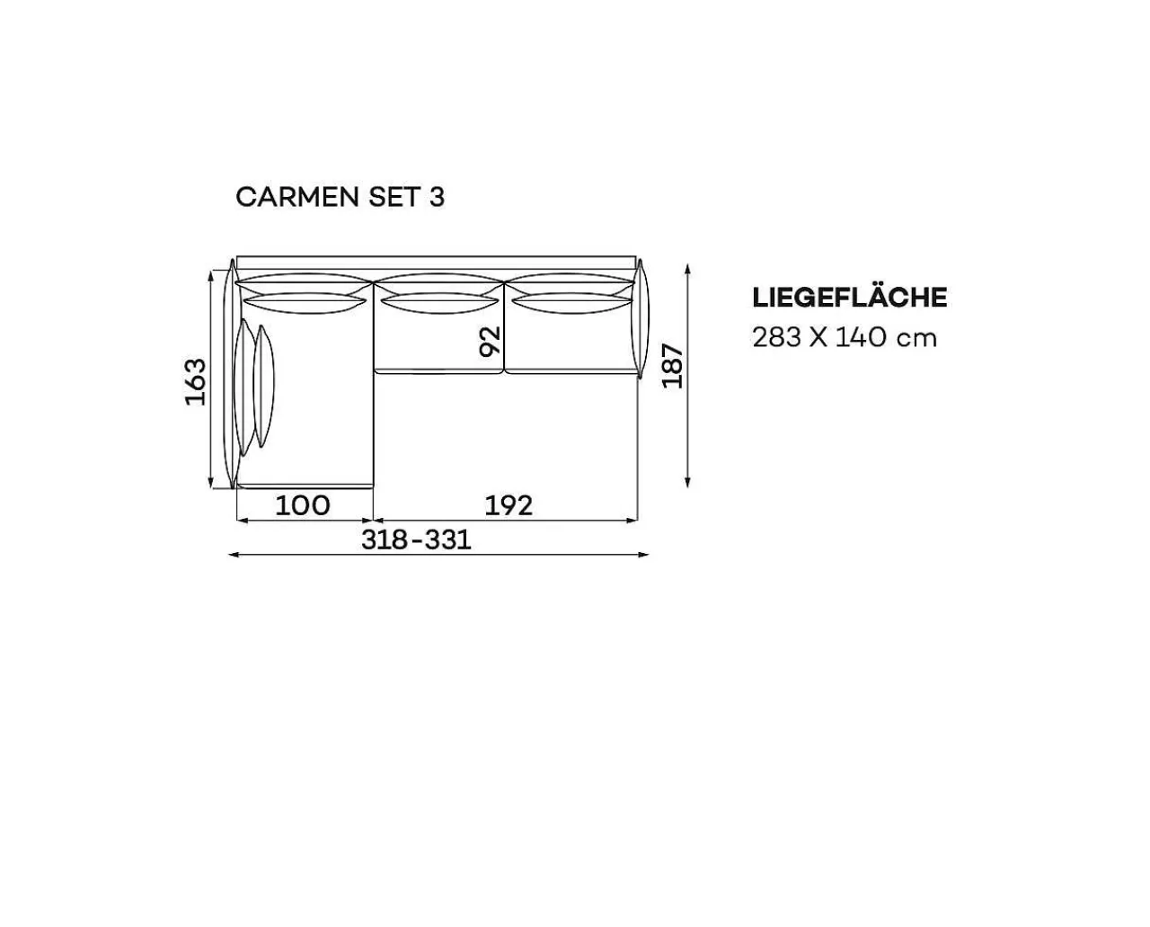 befame Bettsofa Carmen Boston 18 A 318-331X187> Bettsofas