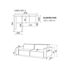 befame Bettsofa Creo Kingston 01 A 305X219> Bettsofas